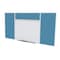 Ghent Combo Whiteboard/Bulletin, Mag Por/Vnyl, Styl E, 4 ft H x 8 ft W, Ocean SPC48E-V-191 - alternate 1